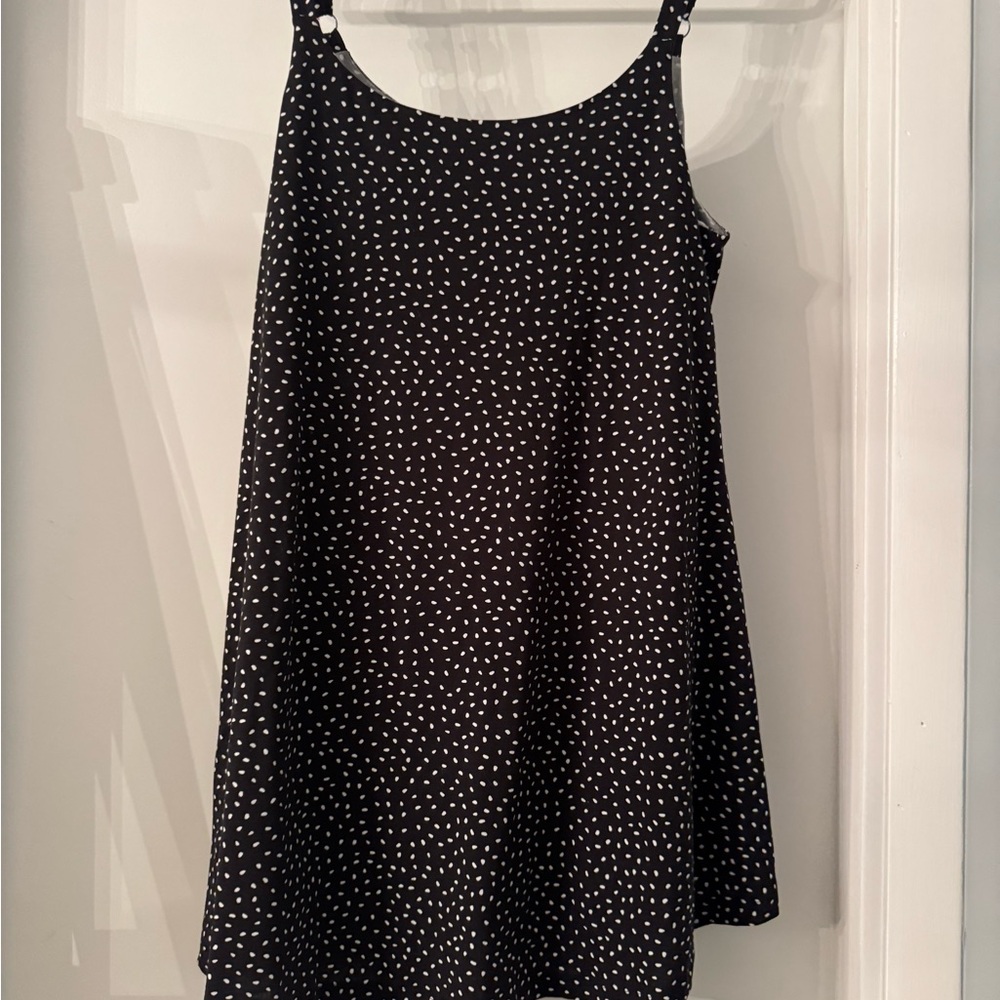 LuLaRoe Black Dress with White Dot Print